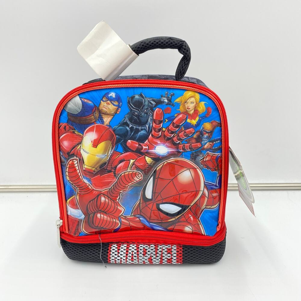 Marvel Bioworld Spiderman Soft Sided Insulated Lunch Box Bag NEW